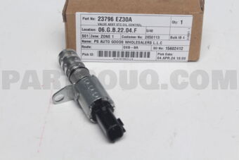 Nissan 23796EZ30A VALVE ASSY VTC OIL CONTROL