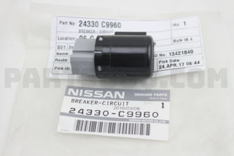 Nissan 24330C9960 BREAKER ASSY-CIRCUIT MOTOR