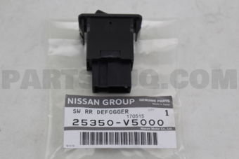 Nissan 25350V5000 SWITCH ASSY-REAR DEFOGGER