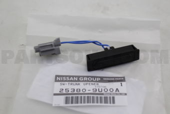Nissan 253809U00A SWITCH ASSY-TRUNK OPENER