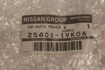 Nissan 254011VK0A SWITCH ASSY-POWER WINDOW,MAIN