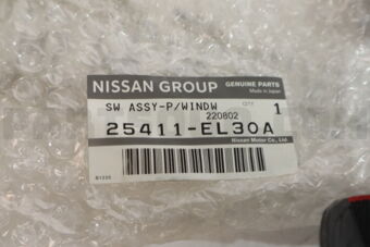 Nissan 25411EL30A SWITCH ASSY-POWER WINDOW,ASSIST