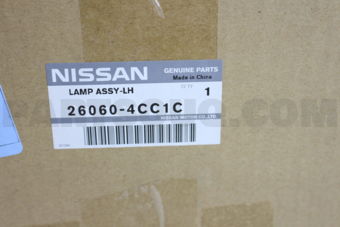 Nissan 260604CC1C LAMP ASSY-LH