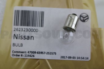 Nissan 2623230000 BULB