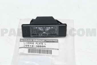 Nissan 265103BB0A LICENSE PLATE LAMP ASSY