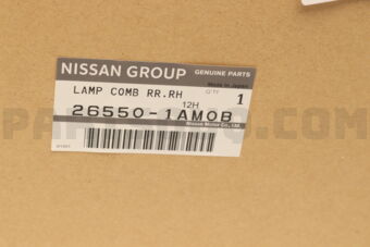 Nissan 265501AM0B LAMP ASSY-REAR COMBINATION,RH