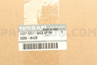 Nissan 265503KA2B COMBINATION LAMP ASSY-REAR,NO2 RH