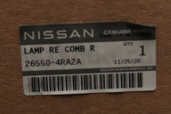 Nissan 265504RA2A LAMP COMB RR,RH