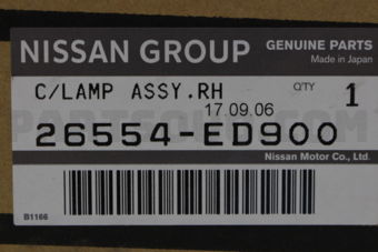 Nissan 26554ED900 BODY ASSY-COMBINATION LAMP RH