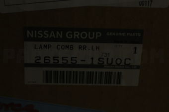 Nissan 265551SU0C LAMP ASSY-REAR COMBINATION,LH