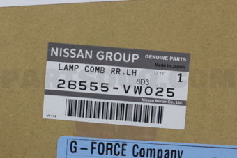 Nissan 26555VW025 LAMP ASSY-REAR COMBINATION,LH