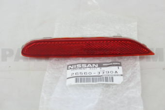Nissan 26560JJ90A REFLEX REFLECTOR ASSY-RH