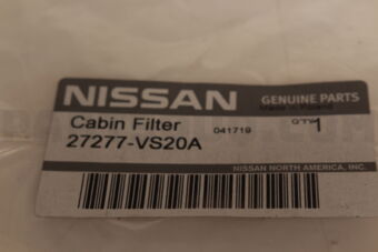 Nissan 27277VS20A MICRO FILTER