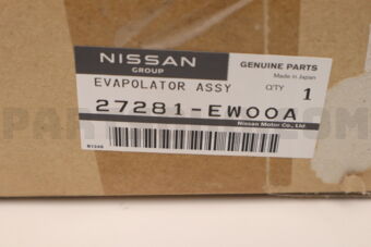 Nissan 27281EW00A EVAPORATOR ASSY-FRONT