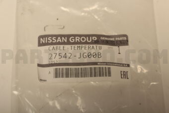 Nissan 27542JG00B CABLE-TEMP CONT