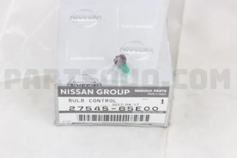 Nissan 2754565E00 BULB ASSY-CONTROL