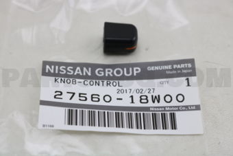 Nissan 2756018W00 KNOB-CONTROL