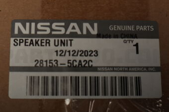 Nissan 281535CA2C SPEAKER UNIT