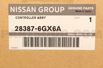 Nissan 283876GX6A CONTROLLER ASSY