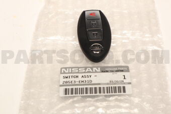 Nissan 285E3EM31D SWITCH ASSY-SMART KEYLESS
