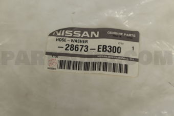 Nissan 28673EB300 HOSE-WASHER