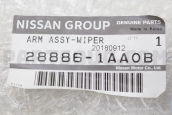Nissan 288861AA0B ARM ASSY-WINDSHIELD WIPER