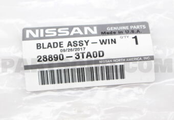 Nissan 288903TA0D BLADE ASSY WINDSHIELD WIPER NO 1
