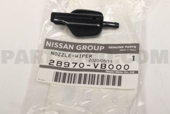 Nissan 28970VB000 NOZZLE-REAR WINDOW WIPER