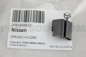 Nissan 3051403E10 SPRING-HOLDER,CLUTCH RELEASE BEARING