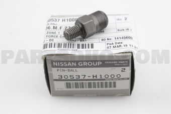 Nissan 30537H1000 PIN-BALL,WITHDRAWAL LEVER
