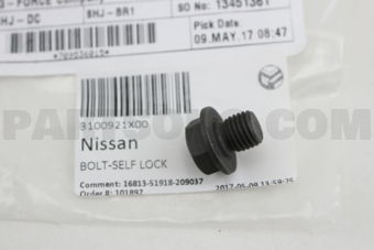 Nissan 3100921X00 BOLT-SELF LOCK