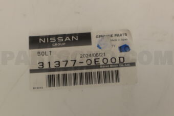 Nissan 313770E00D BOLT
