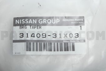 Nissan 3140931X03 BEARING-DIFFERENTIAL SIDE