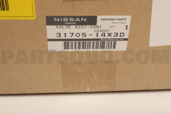 Nissan 3170514X3D VALVE ASSY CONT