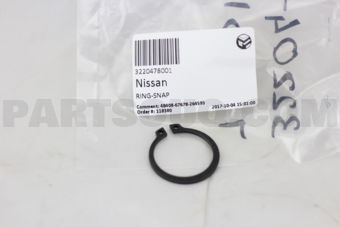 Nissan 3220478001 RING-SNAP