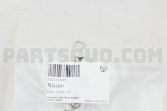 Nissan 32215E9001 RING-SNAP