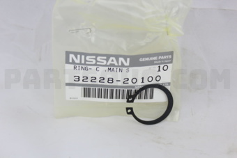 Nissan 3222820100 RING-BRAKE,FREE RUNNING HUB