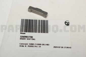 Nissan 3260901T00 INSERT-SHIFTING