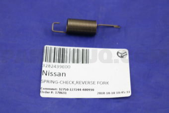 Nissan 3282439E00 SPRING-CHECK,REVERSE FORK