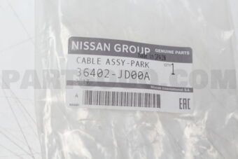 Nissan 36402JD00A CABLE ASSY-PARKING BRAKE,FRONT