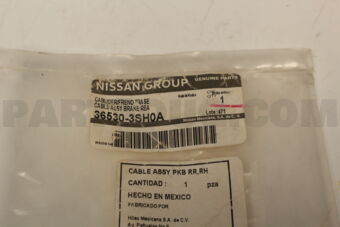 Nissan 365303SH0A CABLE ASSY-BRAKE,REAR RH