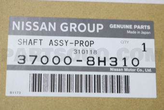 Nissan 370008H310 SHAFT ASSY-PROPELLER
