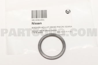 Nissan 3813061001 WASHER-ADJUST,DRIVE PINION BEARING