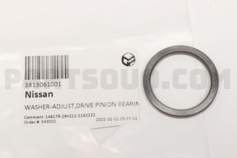 Nissan 3813061001 WASHER-ADJUST,DRIVE PINION BEARING