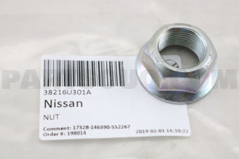 Nissan 38216U301A NUT