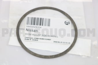 Nissan 38454M8004 SHIM-ADJUST,SIDE BEARING