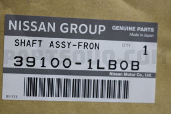 Nissan 391001LB0B SHAFT ASSY-FRONT DRIVE,RH