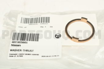 Nissan 402182S601 WASHER-THRUST