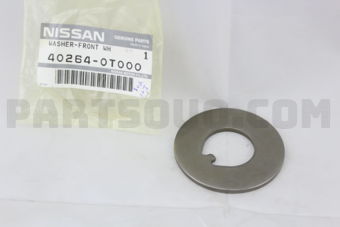 Nissan 402640T000 WASHER-FRONT WHEEL BEARING