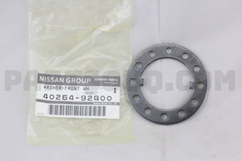 Nissan 4026492G00 WASHER-FRONT WHEEL BEARING